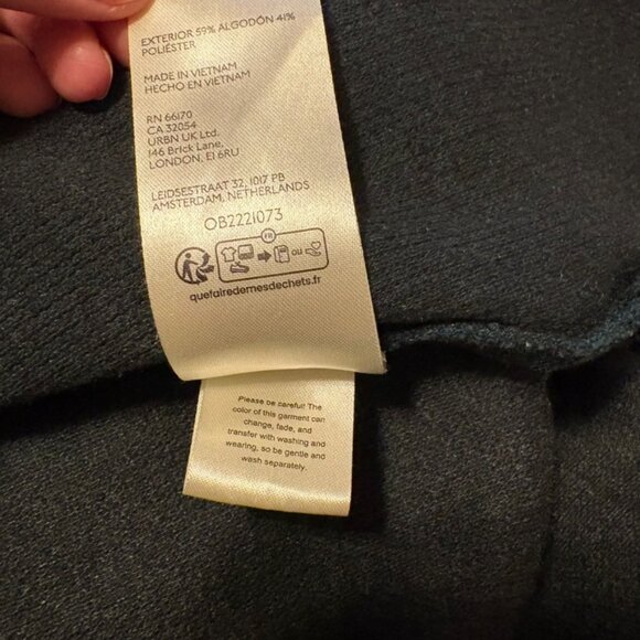 Free People Tomorrows Sweatshirt Cardigan, Rainforest L - Picture 8 of 8